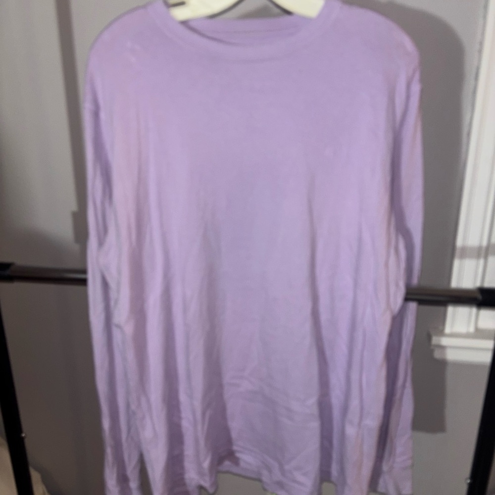 American Eagle Outfitters Purple Long Sleeve Top